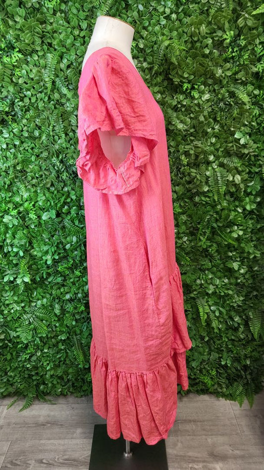 Cooper Coral Pink Around The Fray Dresss (18)