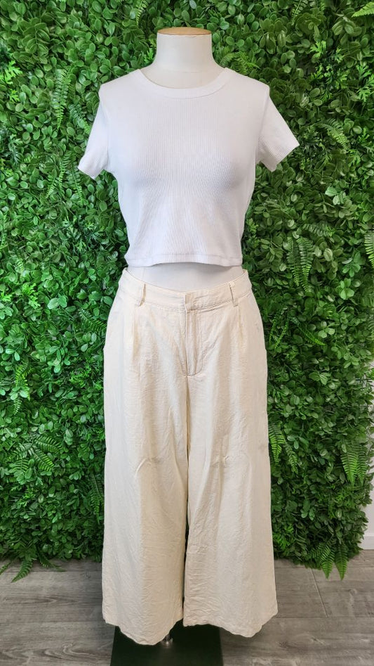Amaya Cream Wide Leg Crop Pant (8)