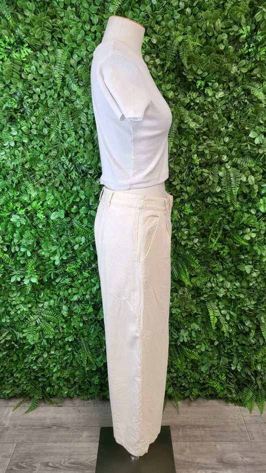 Amaya Cream Wide Leg Crop Pant (8)