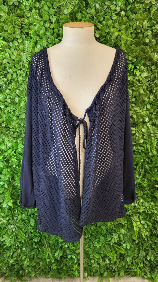 Virtuelle Navy Mesh Top (18)