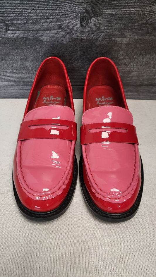 Minx Red/Pink Leather Loafer (41)