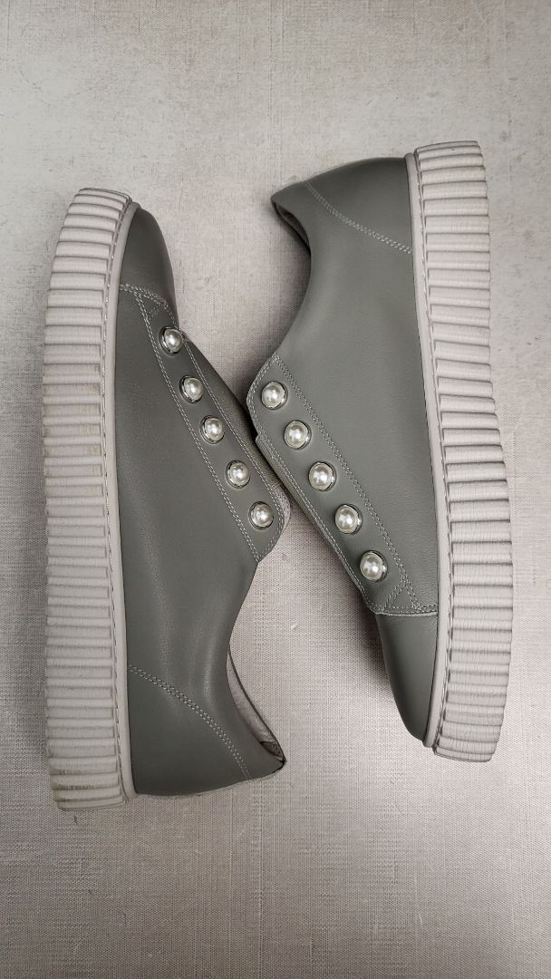 Andrea Biani Grey Pearl Slide Ons (41)