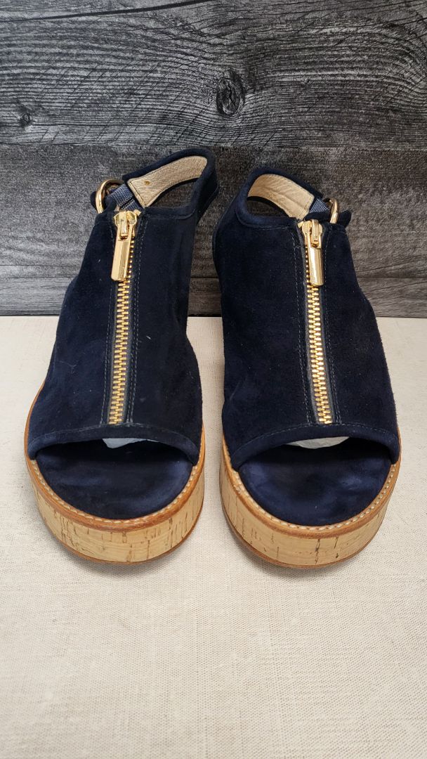 Mi Piaci Navy Cork Heels (38)