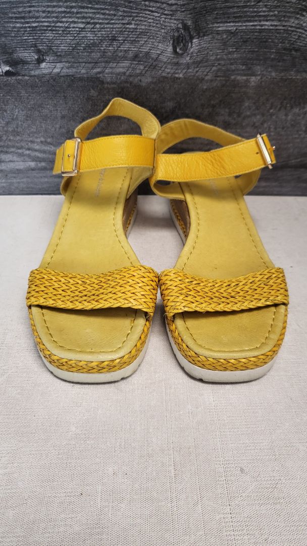 Django & Juliette Yellow Weaved Imari Sandal (41)