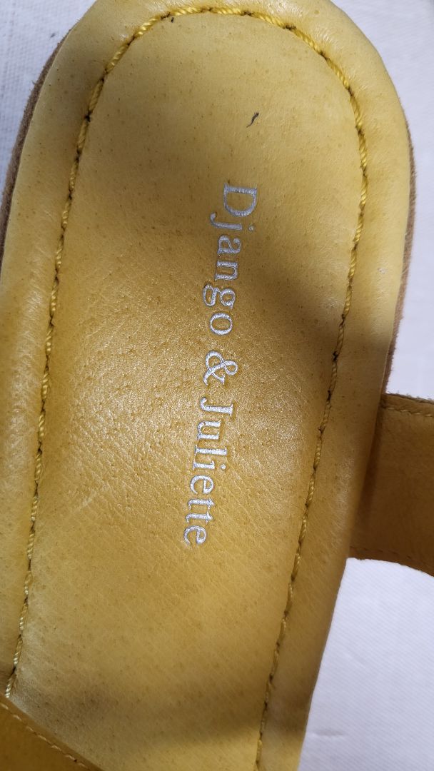 Django & Juliette Yellow Weaved Imari Sandal (41)