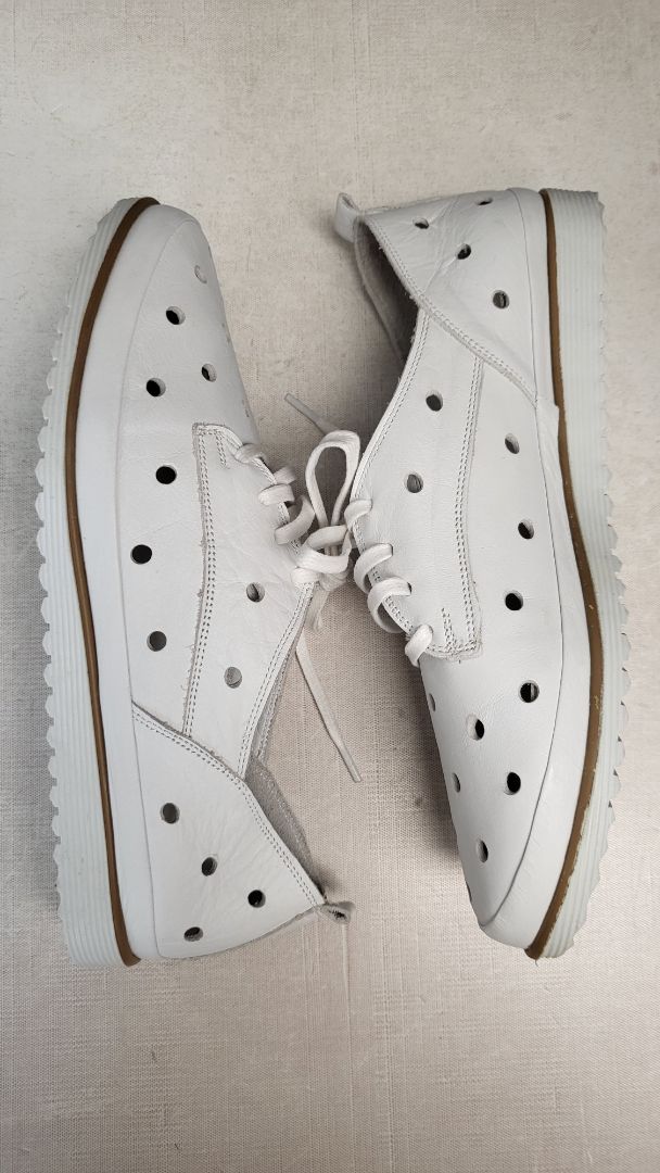 Via Nova White Ceaser Lace Ups (40)