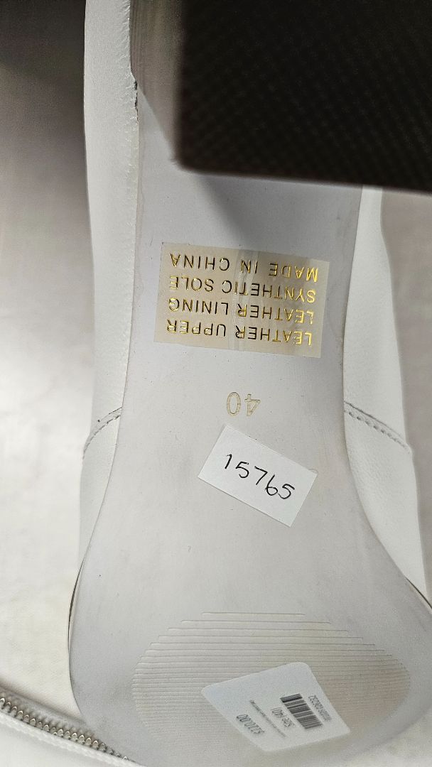 Ernest Wyler White Leather Boots BNWT (40)