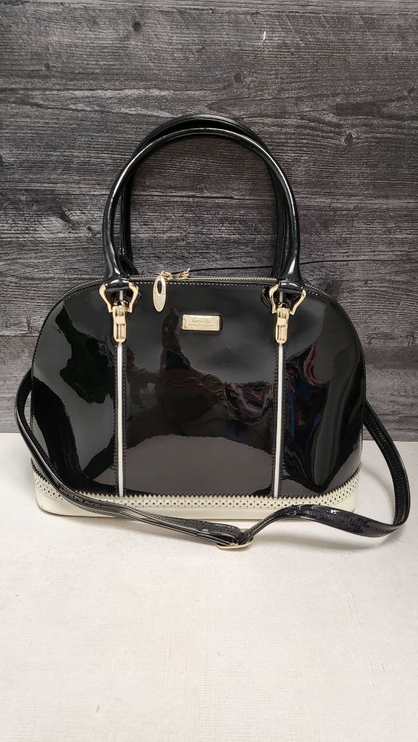Serenade Black Patent Leather Tote (38x26x15cm)