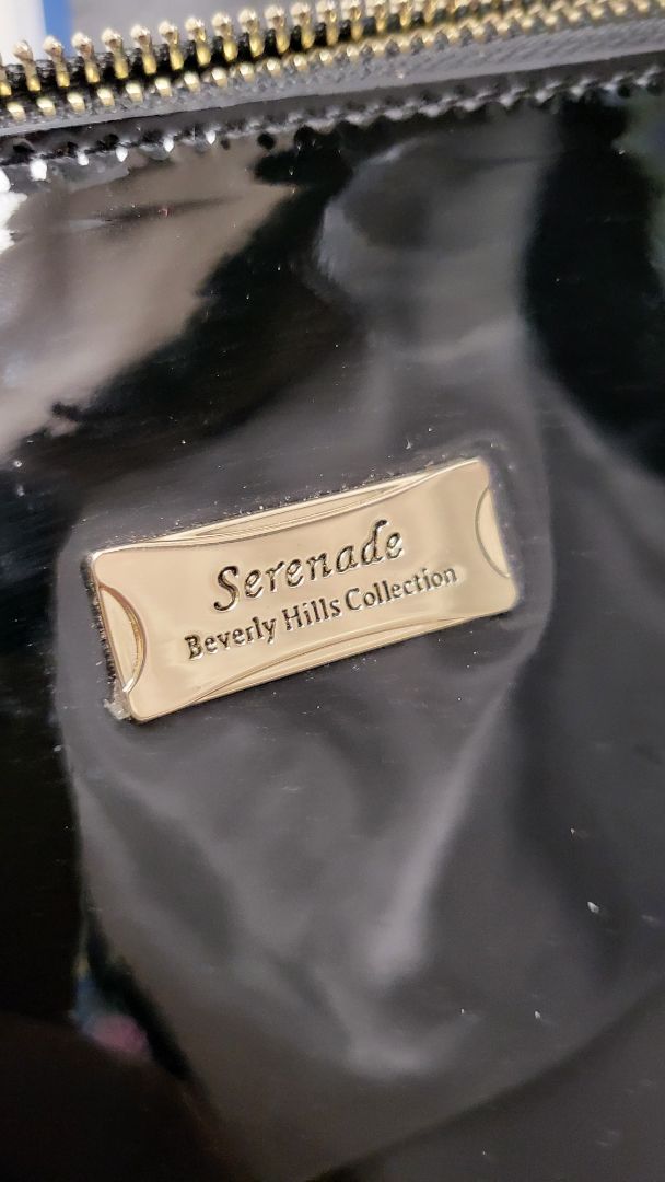 Serenade Black Patent Leather Tote (38x26x15cm)