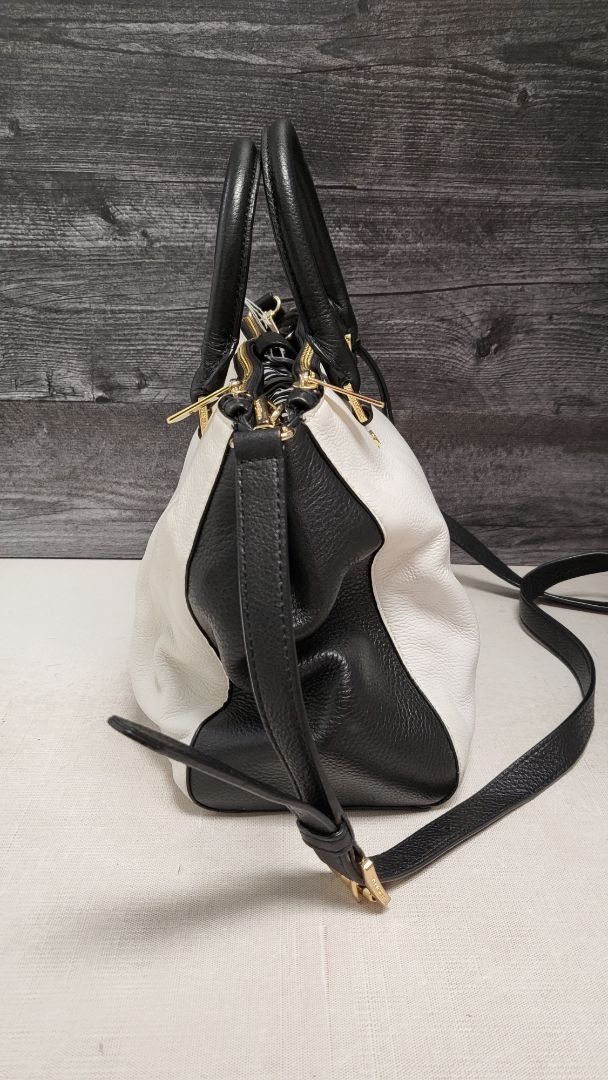 Michael Kors Black/White Leather Bag 24x35x11cm