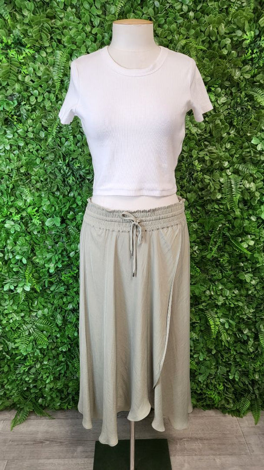 Forever New Sage Faux Wrap Skirt (12)