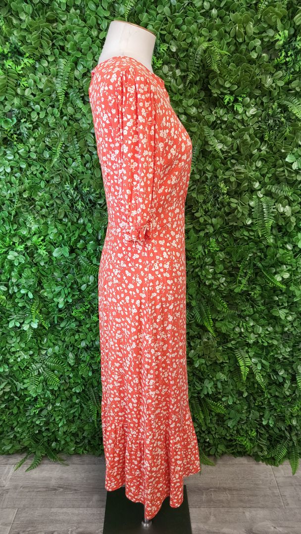 Anyone's Daughter Orange Floral Dress (10)