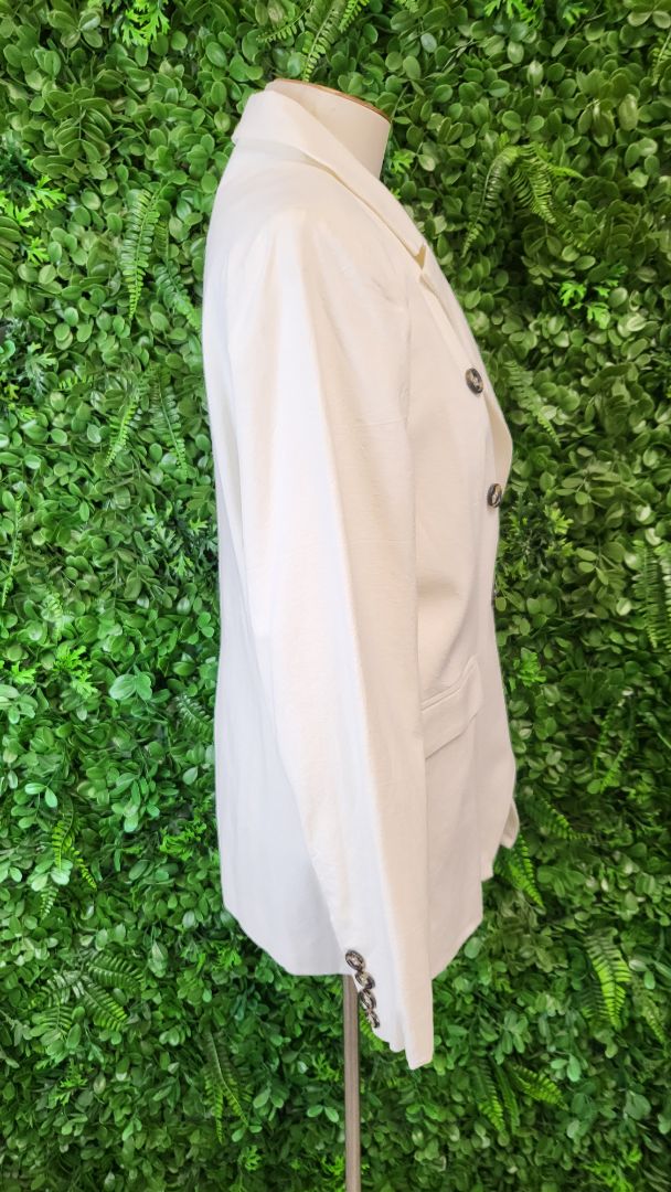 Bohemian Cream Linen Blend Blazer (12)