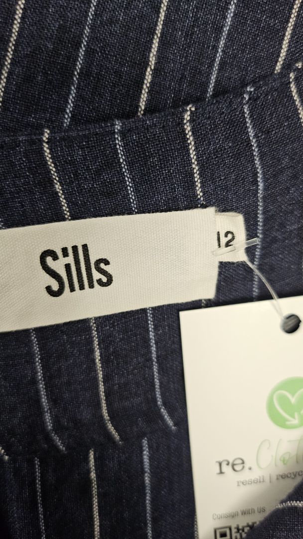 Sills Navy Linen Dress (12)