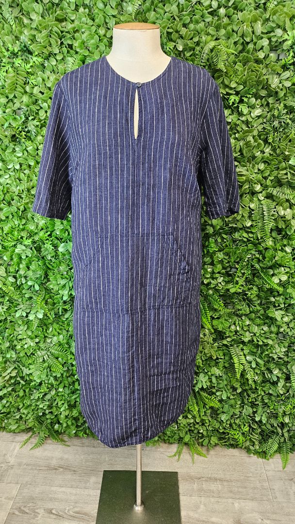 Sills Navy Linen Dress (12)