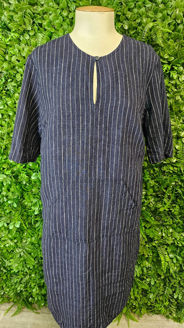 Sills Navy Linen Dress (12)