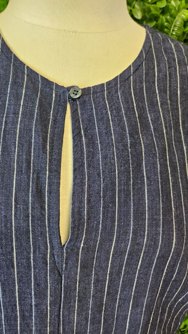 Sills Navy Linen Dress (12)