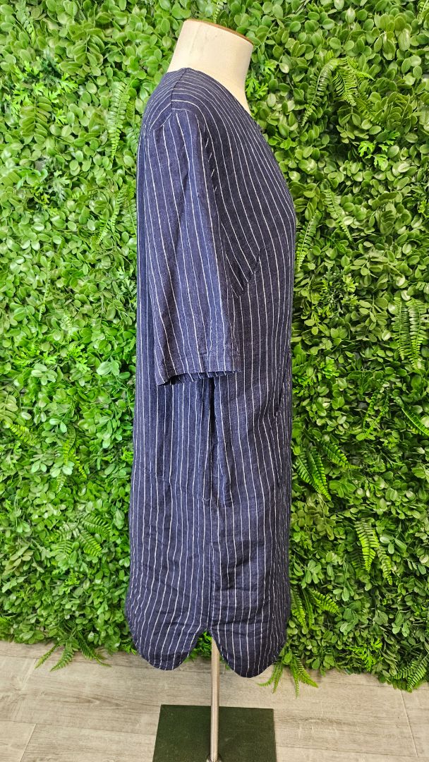 Sills Navy Linen Dress (12)