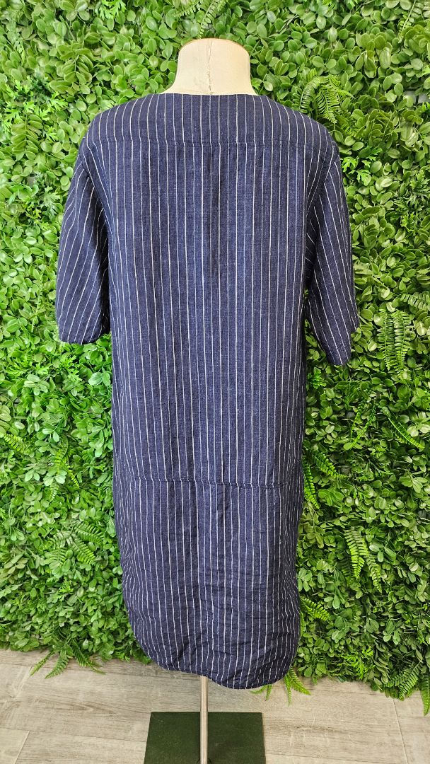 Sills Navy Linen Dress (12)