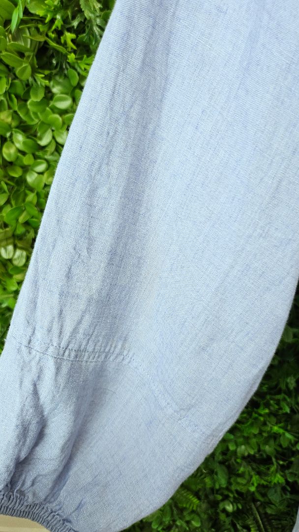 Trenery Blue Linen Dress (14)