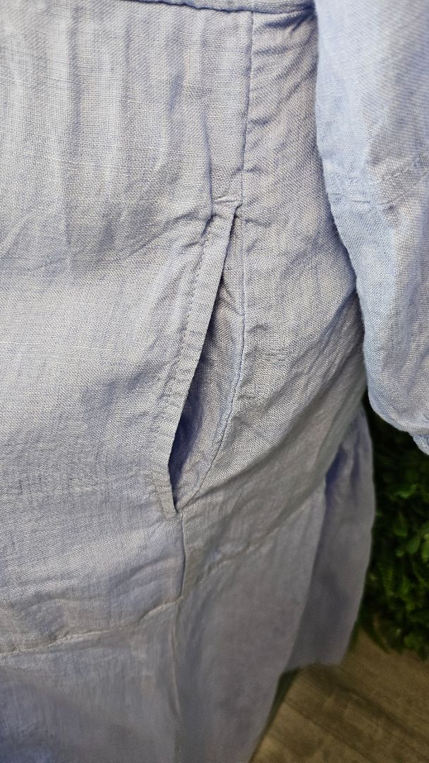 Trenery Blue Linen Dress (14)