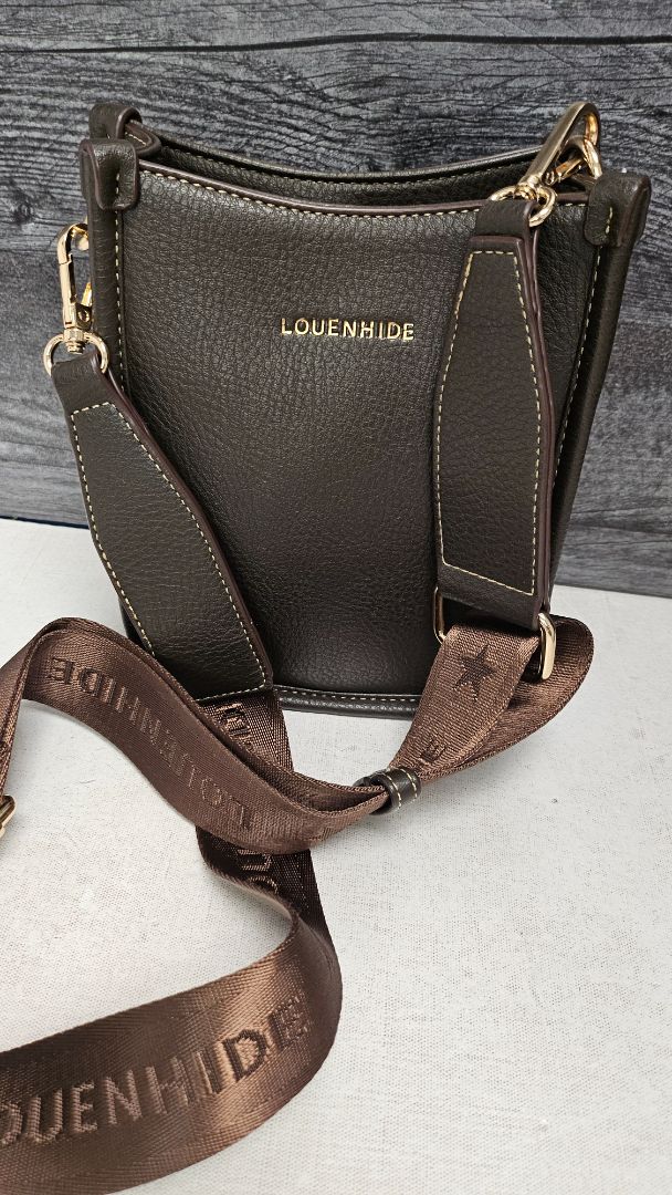 Louenhide Chocolate Phone Bag As New W16 x H19 x D7cm