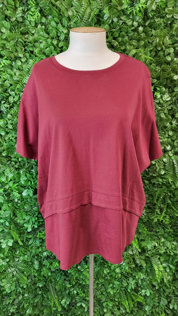 Moochi Claret Overturn Tee (12-14)