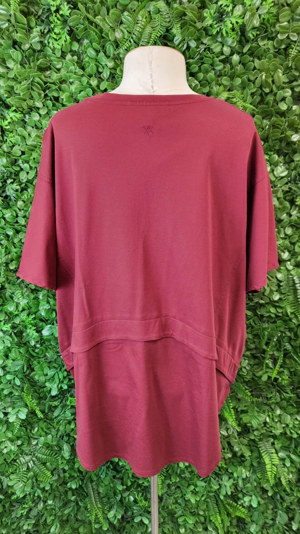 Moochi Claret Overturn Tee (12-14)