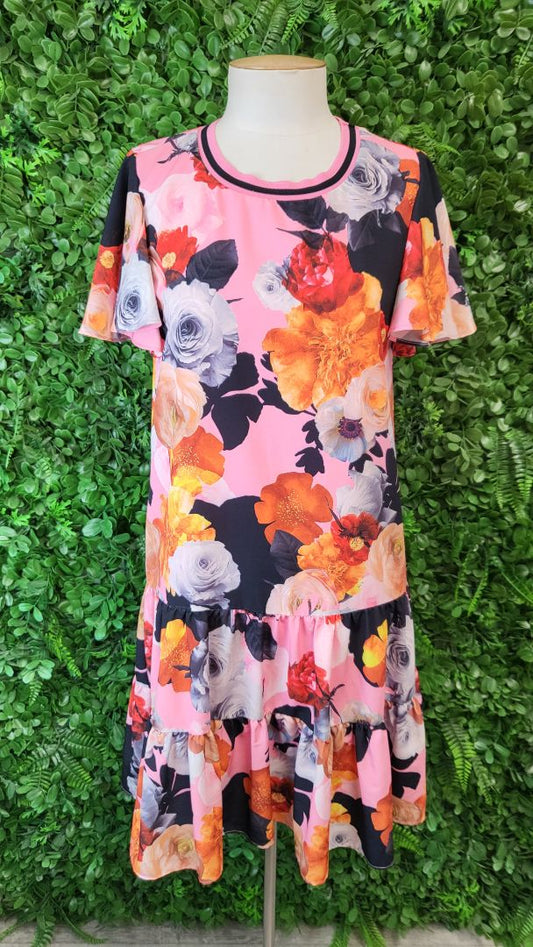 Charlo Floral Drop Tier Dress (6)