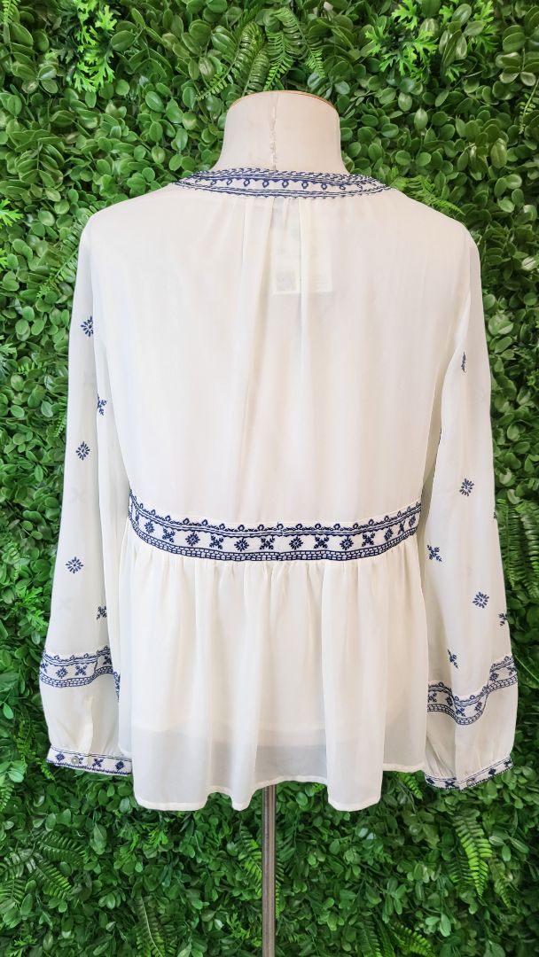 Aqua Cream Boho Top (10)