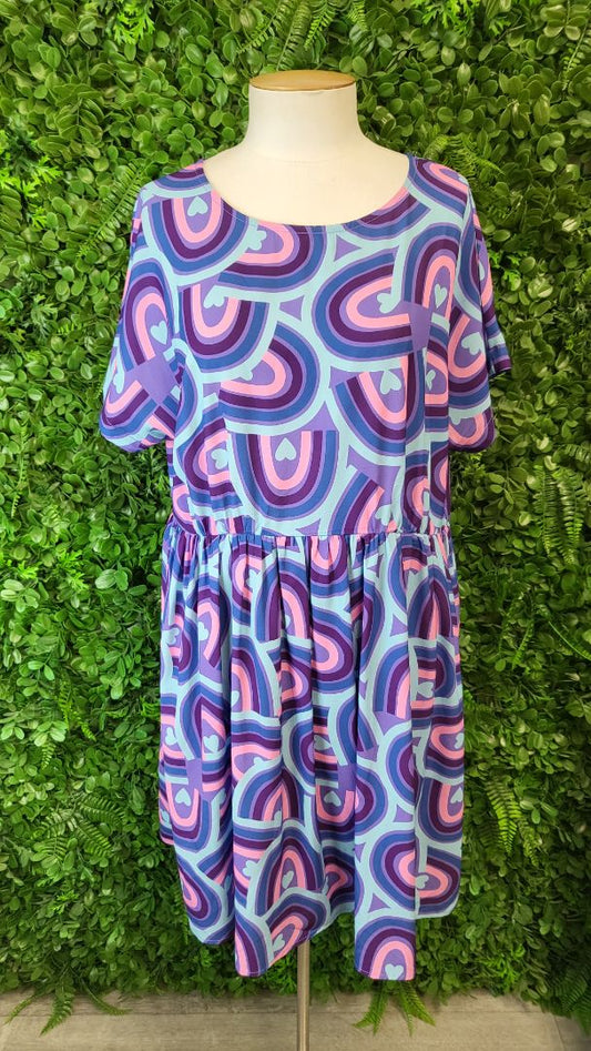LPD Hearts Rainbows Dress (12-14)