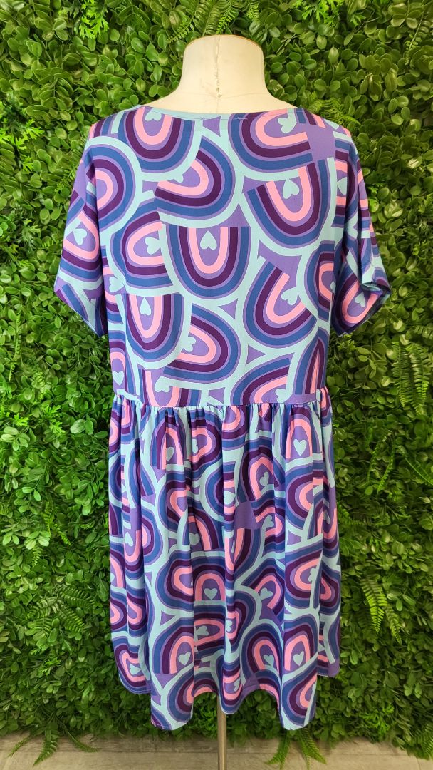 LPD Hearts Rainbows Dress (12-14)