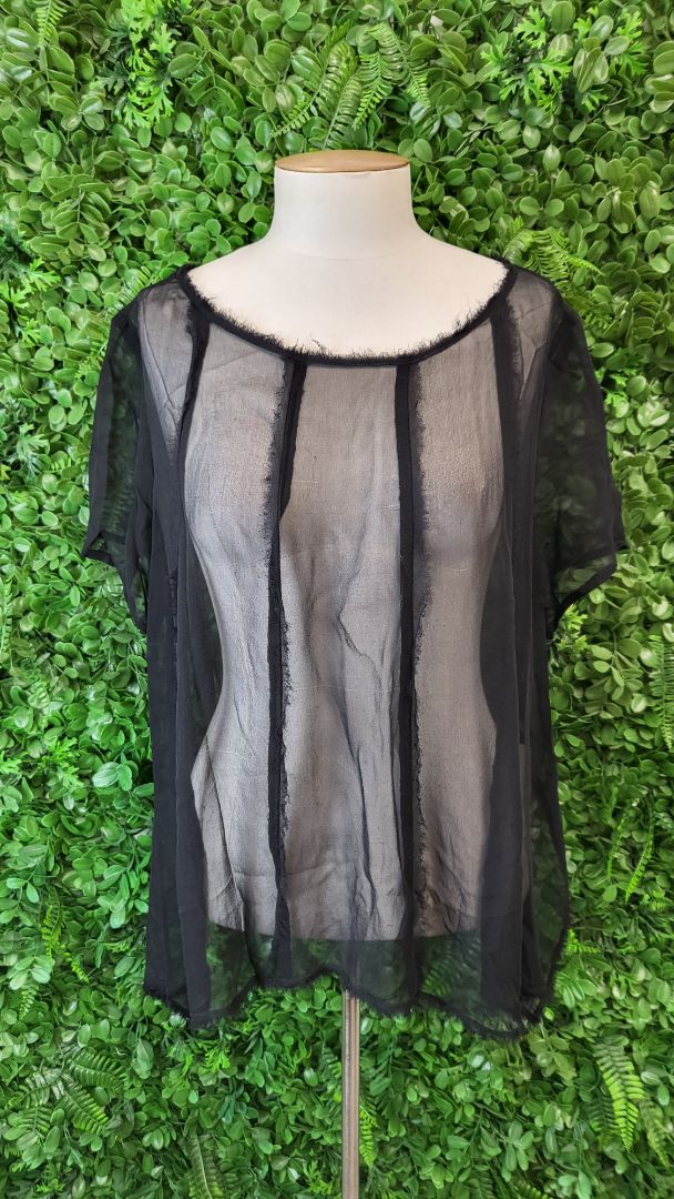 Taylor Black Silk Top (12)