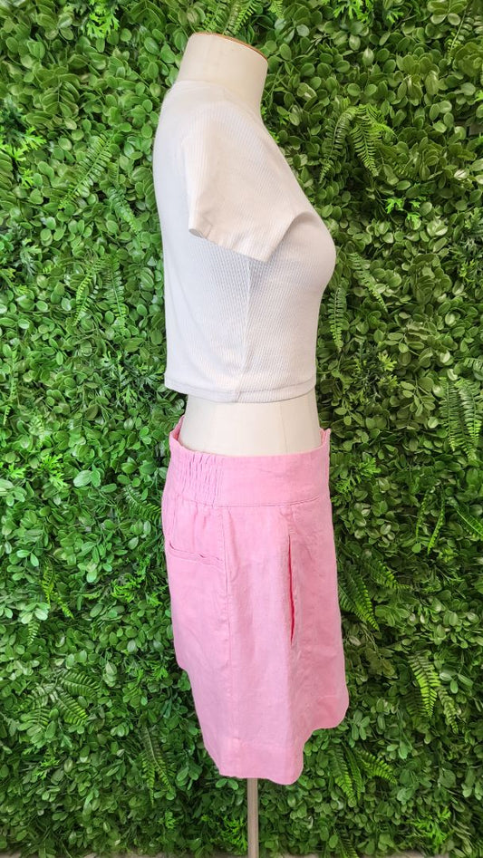 Country Road Pink Linen Blend Shorts (12)