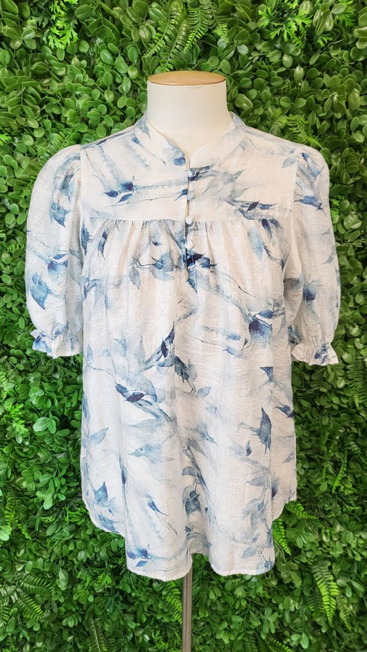 Seeking Lola Print Puff Sleeve Top (10)