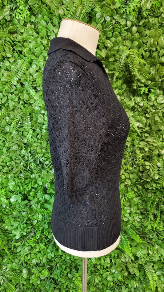 Cue Black Knit Top (10)