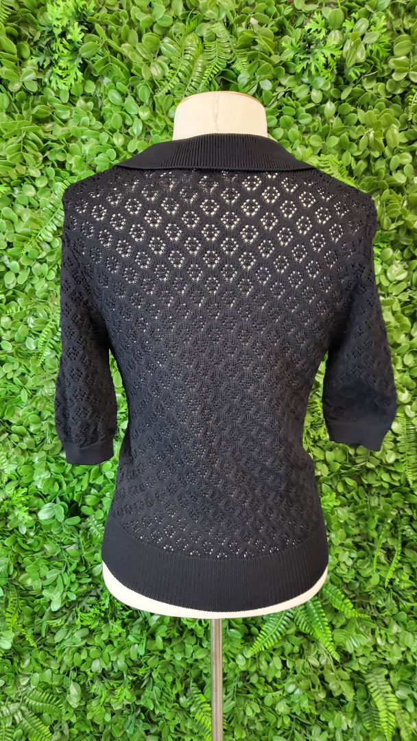 Cue Black Knit Top (10)