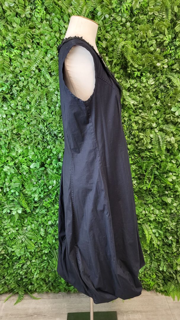 Chocolat Black Bubble Hem Dress (12)