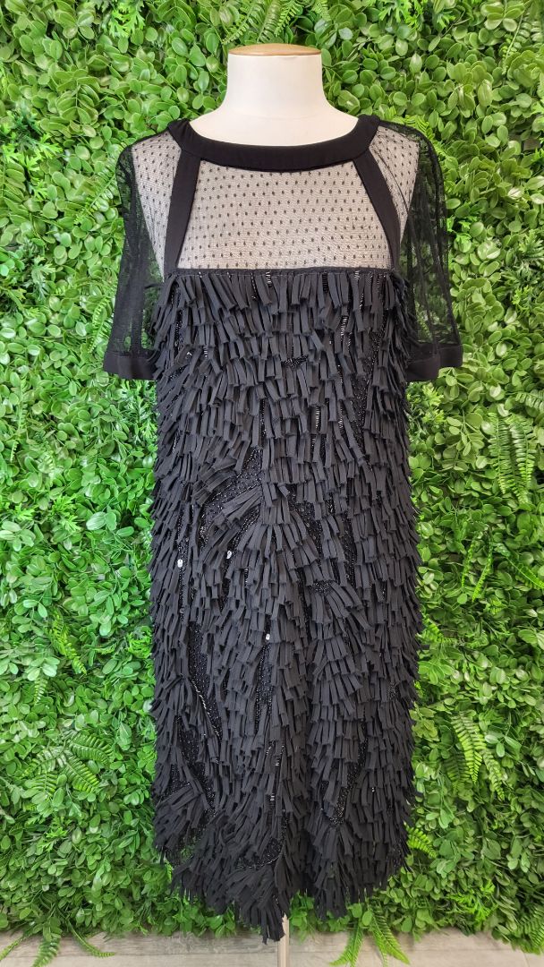 Trelise Cooper Black Frondue Set Dress (12)