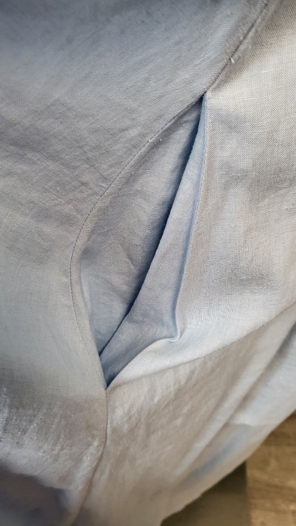 Wixii Ice Blue Linen Sundress (16)