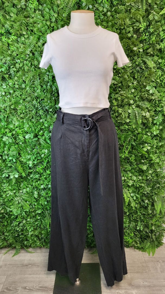 Siren Black Linen Pant (16)