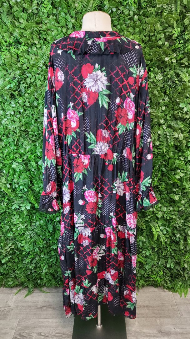 Ts Floral Frill Neck Dress (22)