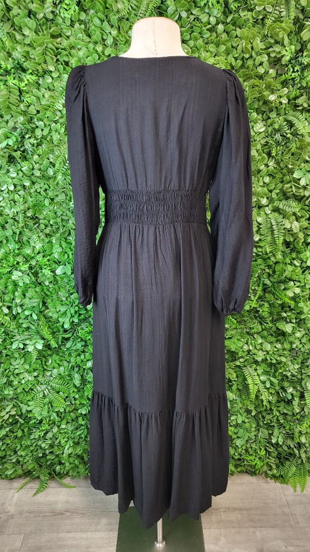 Among The Brave Black Frill Hem Dress (8)