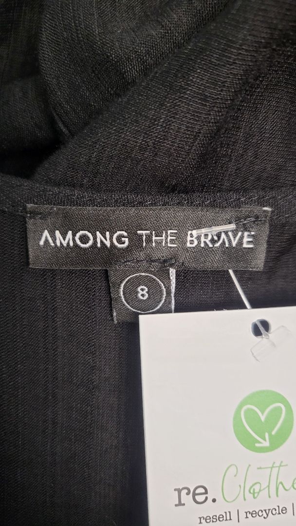 Among The Brave Black Frill Hem Dress (8)