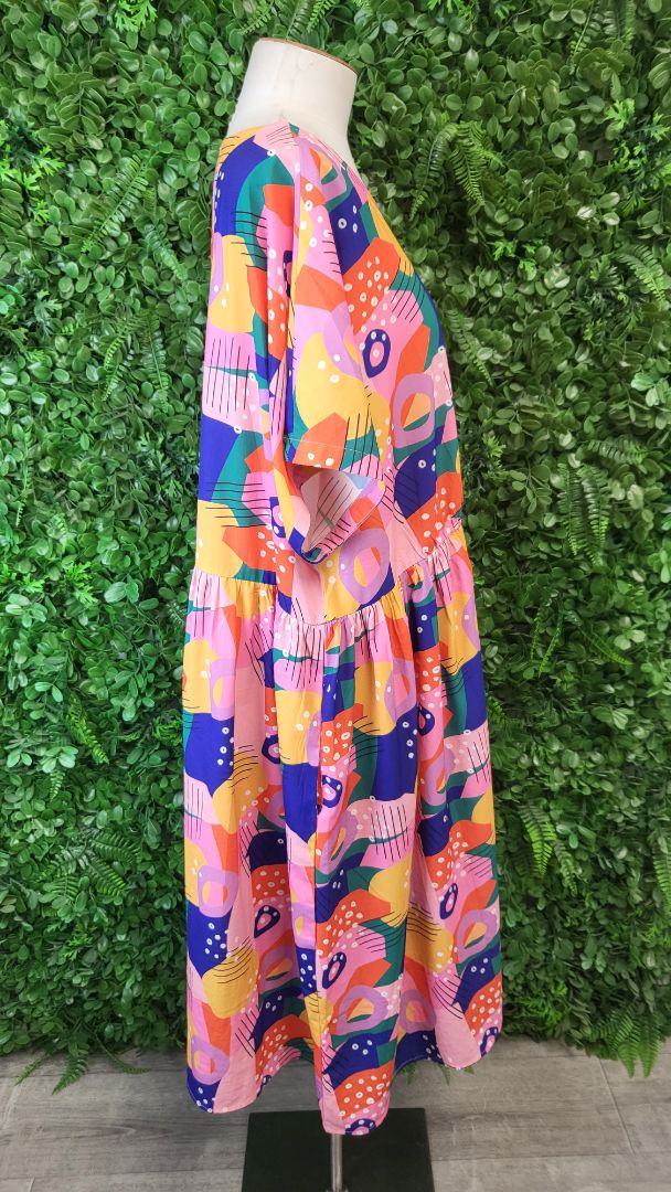 Little Party Dress Multi Print Dress (20)