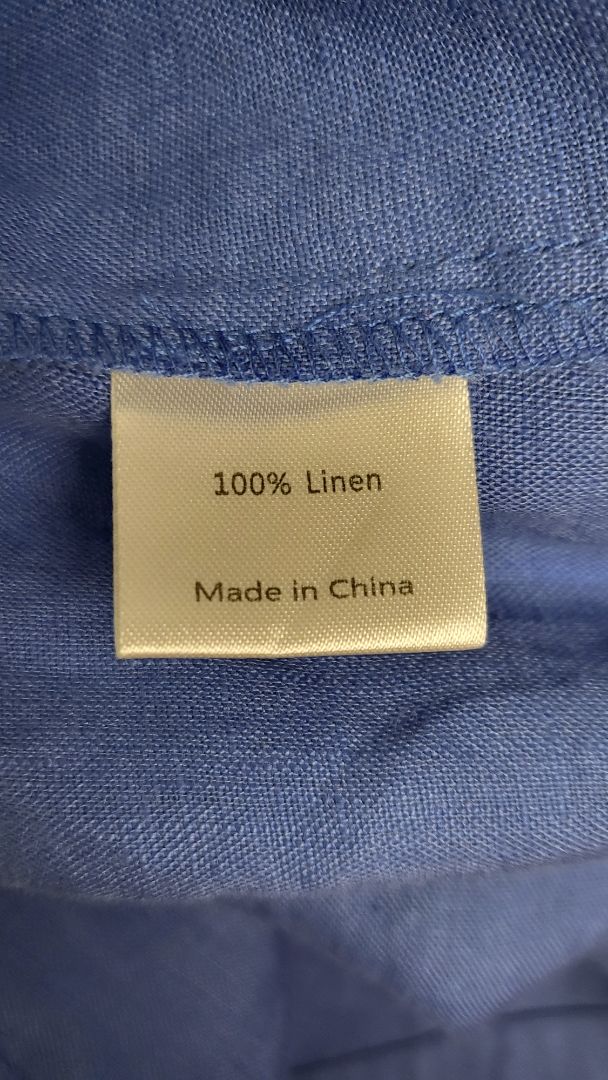 Blackstone Blue Linen Shift Dress (12)