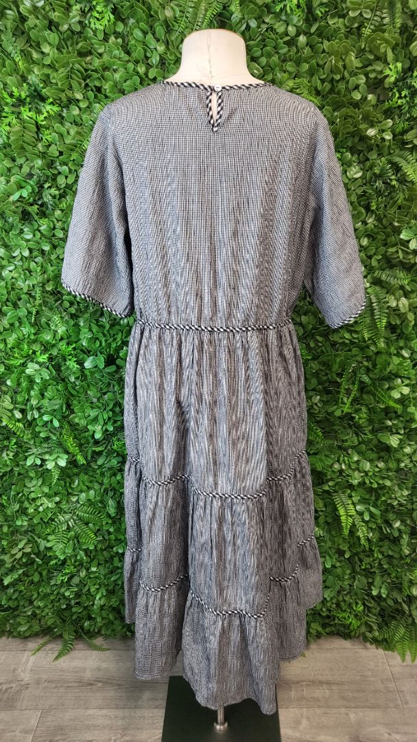 Madly Sweetly Gingham Tiered Dress (16)