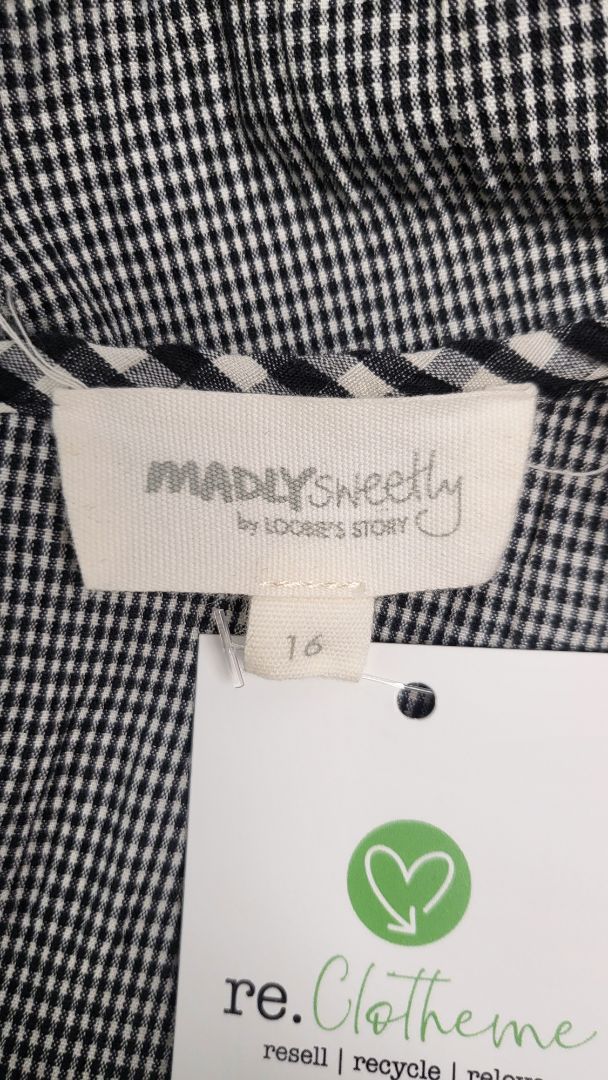 Madly Sweetly Gingham Tiered Dress (16)