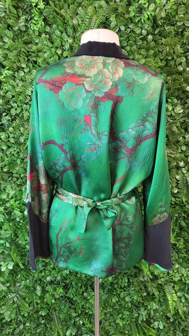 Rat & Boa Green Margeaux Tuxedo Kimono Jacket (12)