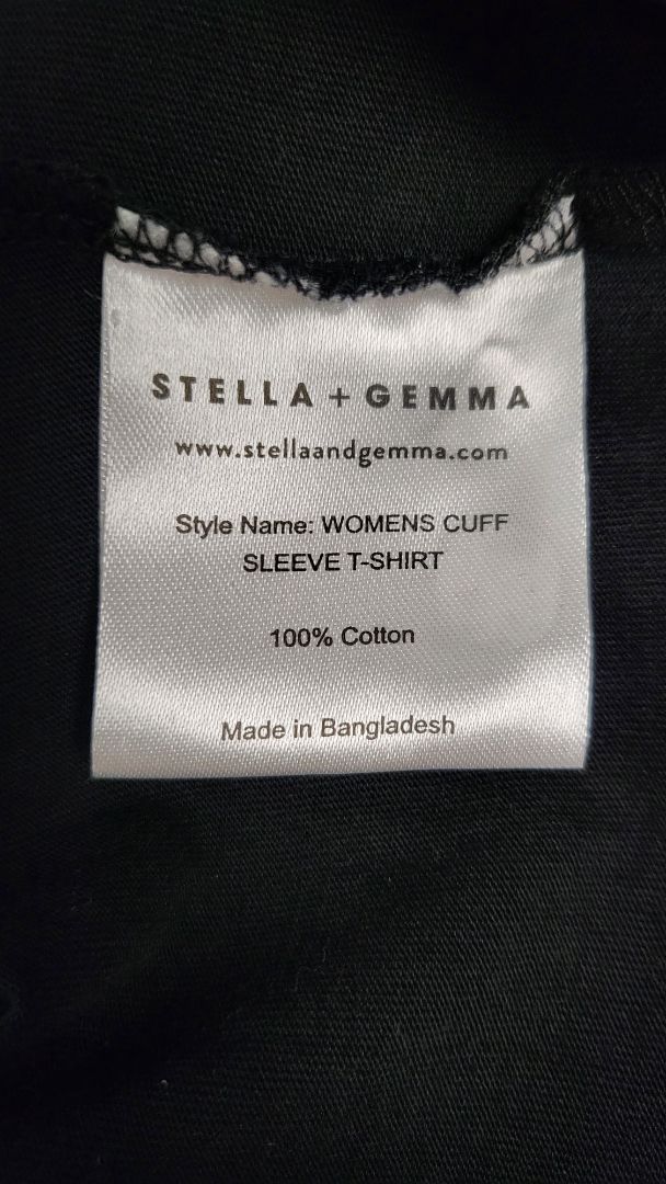 Stella + Gemma Black Cuff Sleeve Tee (16)